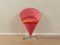 Rotes Cone Chair Set von Verner Panton für Nehl Küchen, 1950er 3