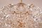 Gilt Five Tier Chandelier with Hexagonal Crystals from Kinkeldey, 1960s 8