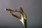 Vintage Brass Musician Sculpture on Travertine Base, 1980s 10