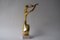 Vintage Brass Musician Sculpture on Travertine Base, 1980s 5