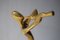 Vintage Brass Musician Sculpture on Travertine Base, 1980s 2