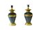 Large Green and Gold Table Lamps, Set of 2 1