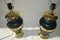Large Green and Gold Table Lamps, Set of 2 6