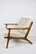Silla Boucle Loop danesa vintage en beige, años 70, Imagen 3