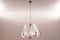 Vintage Chrome and Murano Glass Chandelier by Carl Fagerlund for Orrefors, Image 2