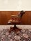 Brown Chesterfield Captain Chair, Image 3