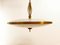 Brass Suspension with Double Glass, Image 1