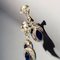 Art Deco Ohrringe mit blauen Saphiren und Diamanten in Platin gefasst, 1925, 2 . Set 5