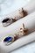 Art Deco Ohrringe mit blauen Saphiren und Diamanten in Platin gefasst, 1925, 2 . Set 8