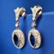 Art Deco Ohrringe mit blauen Saphiren und Diamanten in Platin gefasst, 1925, 2 . Set 4