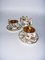 Tea and Coffee Service in Capodimonte Porcelain and Pure Gold, Set of 3 4