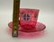 Imperial Russian Glass Cup and Saucer, Set of 2, Image 5