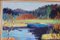 Gustaf Höglund, By the Lake, 1960s, Oil on Canvas, Framed, Image 3