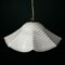 Vintage Swirl White Murano Glass Pendant Lamp, 1970s, Image 1
