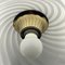 Vintage Swirl White Murano Glass Pendant Lamp, 1970s, Image 8