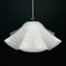 Vintage Swirl White Murano Glass Pendant Lamp, 1970s, Image 7