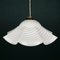 Vintage Swirl White Murano Glass Pendant Lamp, 1970s, Image 12