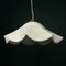 Vintage Swirl White Murano Glass Pendant Lamp, 1970s, Image 3
