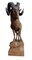 Schwarzwald Skulptur Steinbock aus Holz, 1920er 3