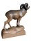 Schwarzwald Skulptur Steinbock aus Holz, 1920er 4