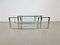 Vintage Couchtisch & Beistelltisch aus Messing & Glas von Peter Ghyczy, 1970er, 3er Set 5