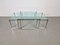 Vintage Couchtisch & Beistelltisch aus Messing & Glas von Peter Ghyczy, 1970er, 3er Set 15