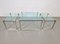 Vintage Couchtisch & Beistelltisch aus Messing & Glas von Peter Ghyczy, 1970er, 3er Set 10