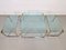 Vintage Couchtisch & Beistelltisch aus Messing & Glas von Peter Ghyczy, 1970er, 3er Set 11