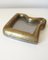 Vintage Brutalist Asymmetrical Ashtray in Brass by David Marshall, Spain, 1980s 6