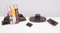 Art Deco Griotte Marble Desk Set, 1930s, Set of 5, Image 11