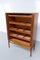Dänischer Eichenschrank mit Rolltüren und Schubladen, 1950er 5