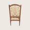 Carved Wooden Damask Armchair, 1940s 3