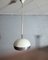 Pendant Lamp in White and Chromed Metal in the style of Achille Castiglioni, 1960s-1970s, Image 2