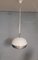 Pendant Lamp in White and Chromed Metal in the style of Achille Castiglioni, 1960s-1970s, Image 10