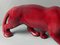 Art Deco Fremch Saint-Clément Panther aus glasierter roter Keramik, 1930er 17