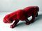 Art Deco Fremch Saint-Clément Panther aus glasierter roter Keramik, 1930er 5