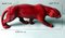 Art Deco Fremch Saint-Clément Panther aus glasierter roter Keramik, 1930er 19