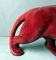 Art Deco Fremch Saint-Clément Panther aus glasierter roter Keramik, 1930er 16