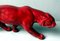 Art Deco Fremch Saint-Clément Panther aus glasierter roter Keramik, 1930er 10