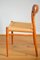 Danish Model 75 Teak Chairs by Niels O. Møller for Jl Moller, 1960s, Set of 4 26