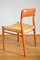 Danish Model 75 Teak Chairs by Niels O. Møller for Jl Moller, 1960s, Set of 4 16