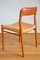 Danish Model 75 Teak Chairs by Niels O. Møller for Jl Moller, 1960s, Set of 4 34