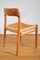 Danish Model 75 Teak Chairs by Niels O. Møller for Jl Moller, 1960s, Set of 4 14