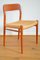 Danish Model 75 Teak Chairs by Niels O. Møller for Jl Moller, 1960s, Set of 4 7