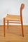 Danish Model 75 Teak Chairs by Niels O. Møller for Jl Moller, 1960s, Set of 4 8