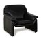 Atlanta Armchair in Black Leather from Laauser, Image 1