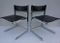 Cantilever Metal and Leather Chairs for Paolo Italy, 1970s, Set of 2, Image 1