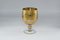 Italian Gilded Glass Goblet, 1950s 2