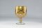 Italian Gilded Glass Goblet, 1950s 6