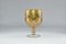 Italian Gilded Glass Goblet, 1950s 3
